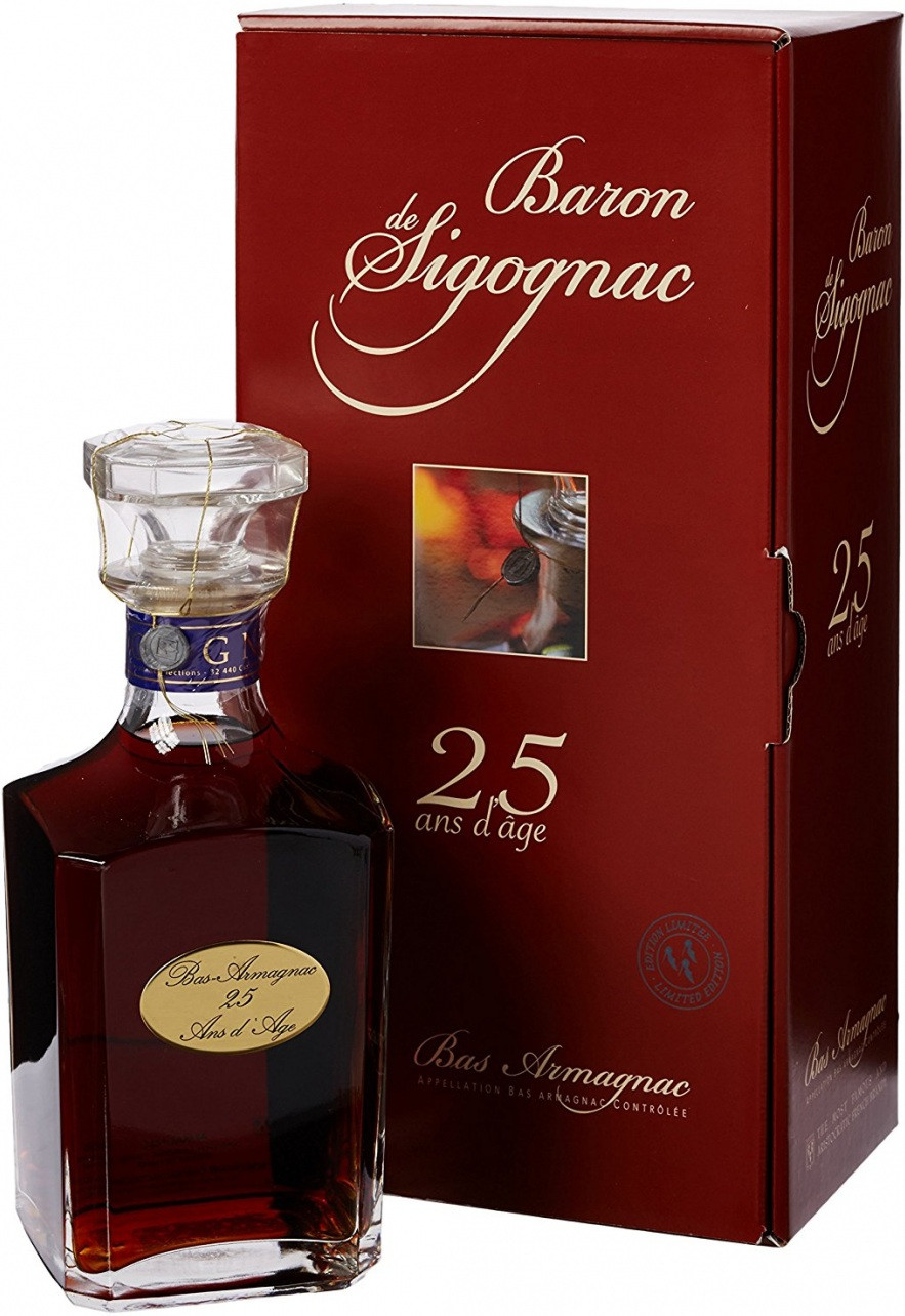 Купить Baron de Sigognac 25 Ans d`Age carafe in gift box в Санкт-Петербурге