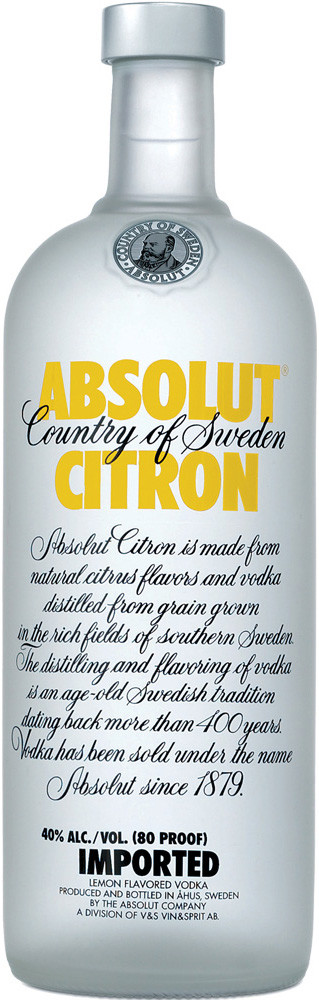 Купить Absolut Citron 0.7 л в Санкт-Петербурге