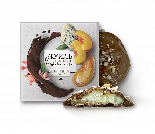 Купить Шоколадный ТУИЛЬ дор блю, персик, грецкий орех Craft Eco Food в Санкт-Петербурге