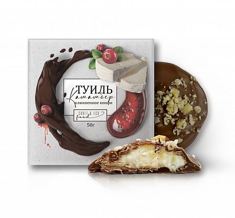 Купить Шоколадный ТУИЛЬ камамбер, клюква, фундук Craft Eco Food в Санкт-Петербурге