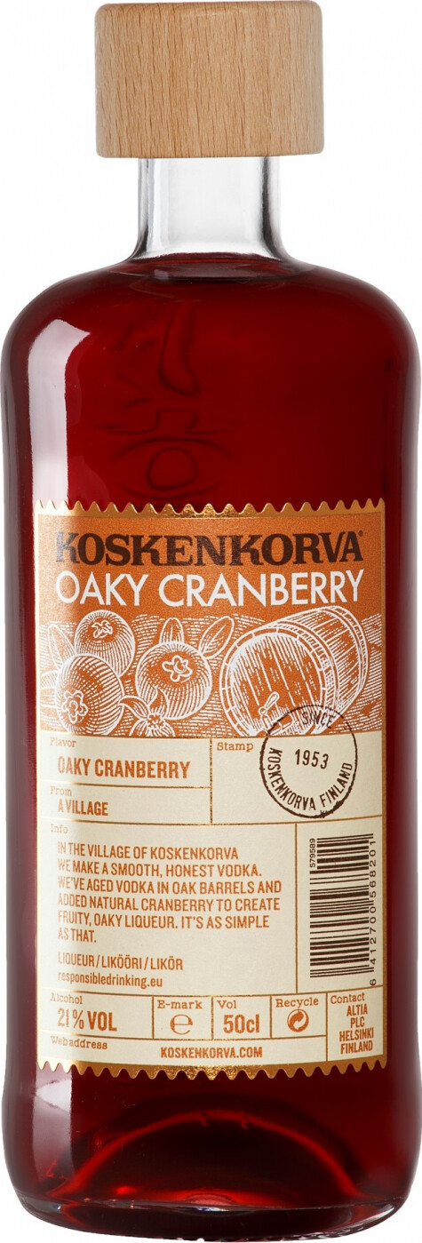 Купить Koskenkorva Oaky Cranberry в Санкт-Петербурге